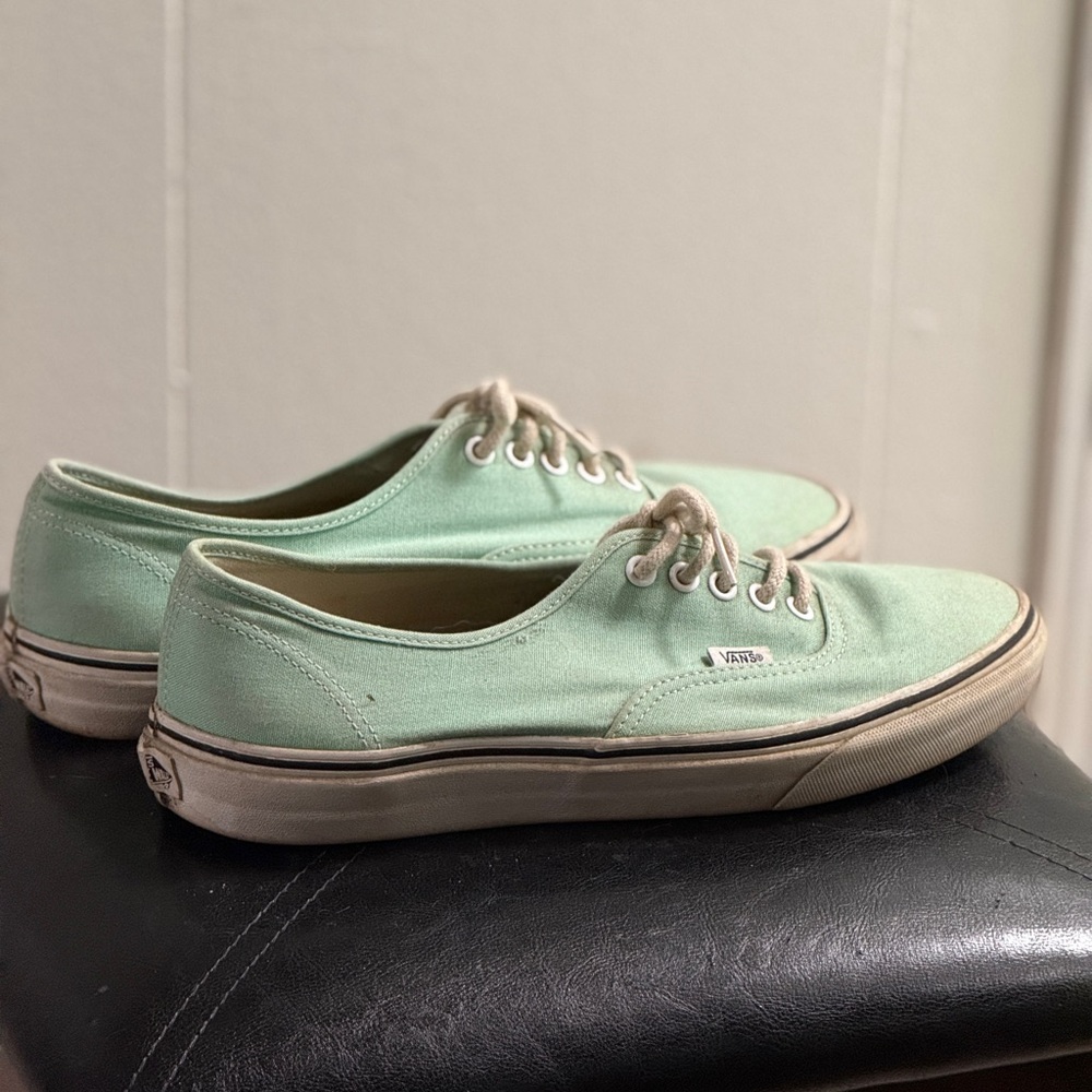Vans Light Green Canvas Shoes